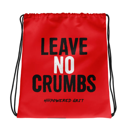 NO CRUMBS Drawstring bag (red)