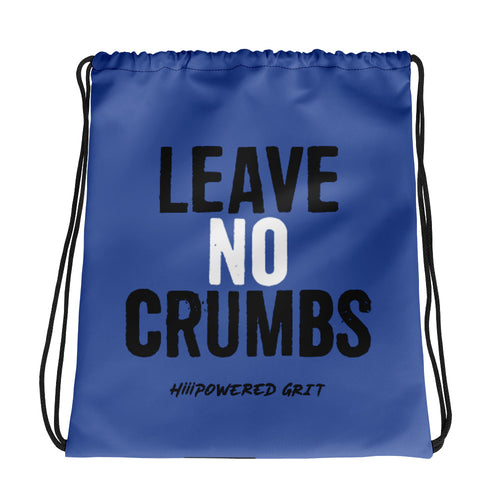 NO CRUMBS Drawstring bag (blue)