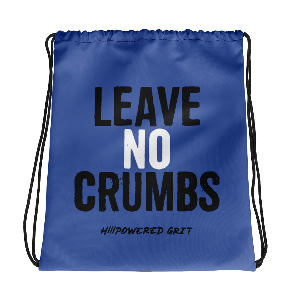 NO CRUMBS Drawstring bag (blue)