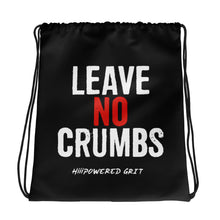 Load image into Gallery viewer, NO CRUMBS Drawstring bag (black)